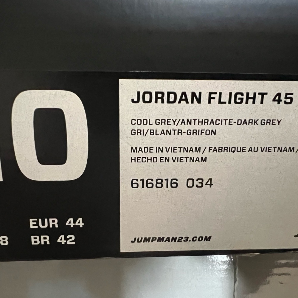 Gray and White High-Top Sneakers - Picture 10 of 10
